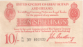 Treasury 10 Shillings, from 1915
